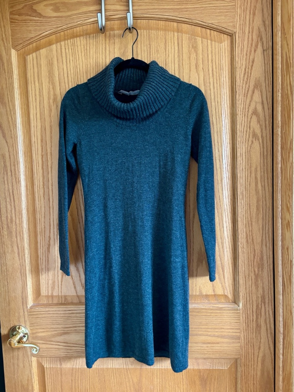 Athleta 100% Fine Merino Wool Cowl Neck Dress